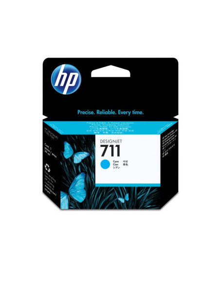 HP - CZ130A - 711 - Cartouche d'encre cyan - produit d'origine