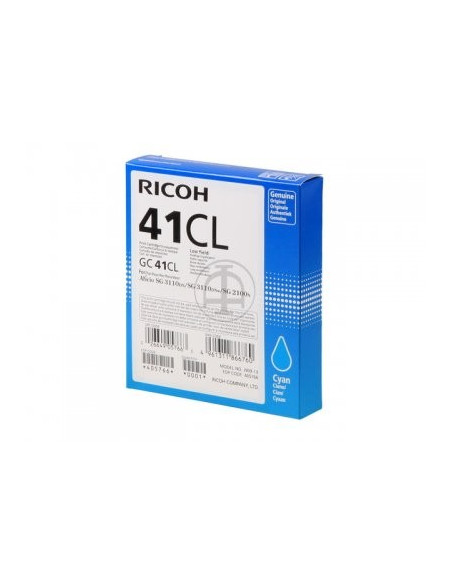 Ricoh - 405766 - Cartouche d'encre - cyan - produit d'origine - GC41CL - 600 pages