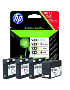  HP - N°932XL/933XL  - Pack de 4 cartouches noire(1000pages),cyan, magenta, jaune(825 pages) -  C2P42AE           2