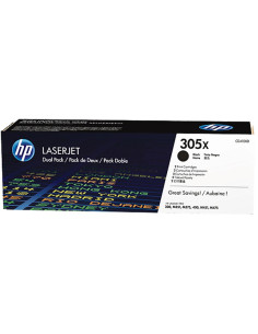  HP - N°305x - Pack de 2 toners noirs - 2x4000 pages  - CE410XD  2