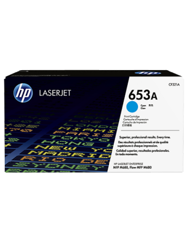 HP - CF321A - 652A - Toner cyan- produit d'origine - 16 500 pages