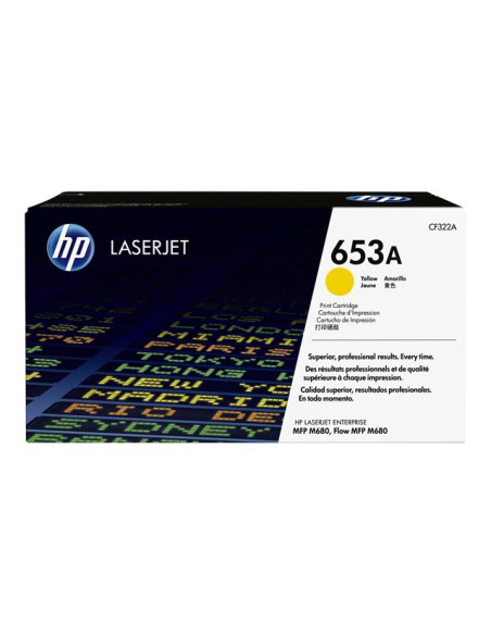 HP - CF322A - 653A -Toner jaune - produit d'origine - 15 000 pages