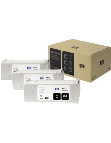 HP - C5073A - 83 - Pack de 3 cartouches d'encre cyan - produit d'origine - 680 ml 