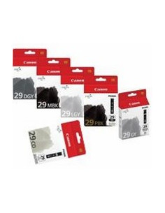 Canon - PGI-29 - Pack de 6 Cartouches d'encre couleur: MBK/PBK/DGY/GY/LGY/CO - produit d'origine - 4868B018