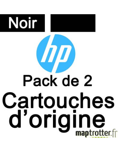  HP - N°56 - Pack de 2 cartouches d'encre noire - C9502AE  