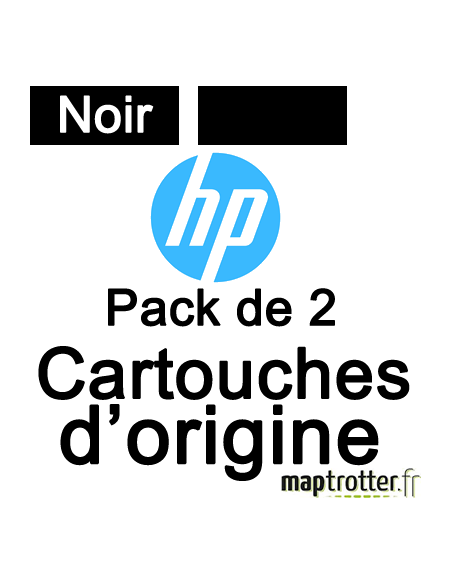  HP - N°338 - Pack de 2 cartouches  d'encre noire - CB331EE - 960 pages 