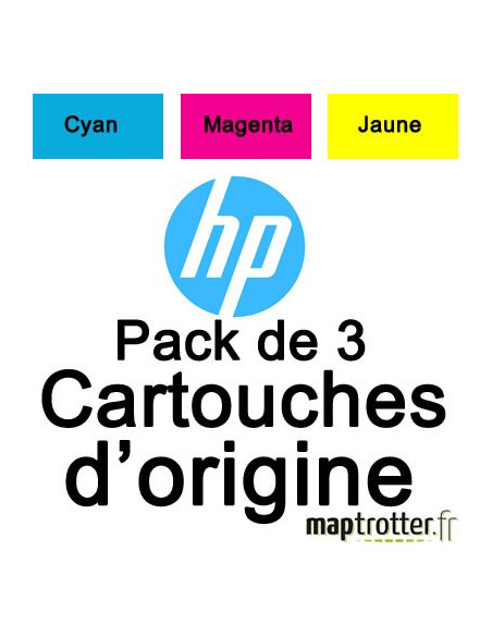  HP - N°351XL - Cartouche d'encre 3 couleurs  cyan, magenta, jaune - CB338EE 