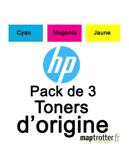 HP - 131A - Lot de 3 toners cyan/magenta/jaune - U0SL1AM 