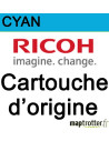  Ricoh - 407544 - Cartouche d'encre - cyan 