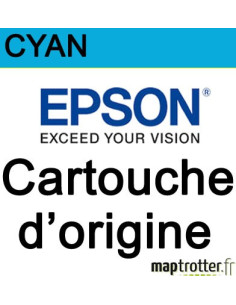  Epson - T7552 - Cartouche d'encre cyan - 4000 pages - C13T755240 