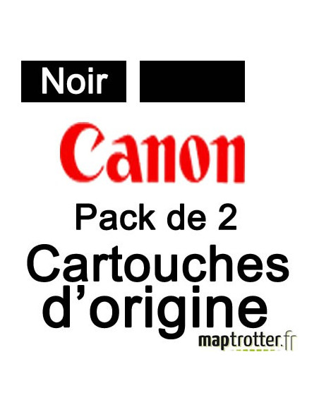  Canon - PGI-525PGBK - Pack de 2 cartouches d'encre noire - 4529B010 