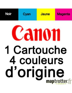  Canon - CLI-36 C - Cartouche d'encre 4 couleurs noir, cyan, magenta, jaune - 1511B001 
