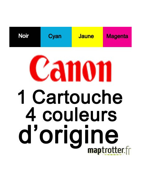  Canon - CLI-36 C - Cartouche d'encre 4 couleurs noir, cyan, magenta, jaune - 1511B001 
