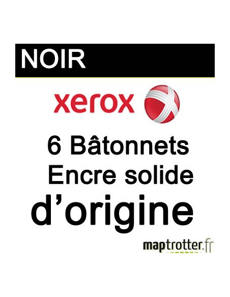  Xerox - 108R00727 - Cartouche d'encre solide - noir - d'origine - 6 bâtonnets - 6800 pages au total 