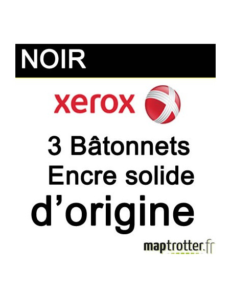  Xerox - 108R00726 - Cartouche d'encre solide - noir - d'origine - 3 bâtonnets - 3400 pages au total 