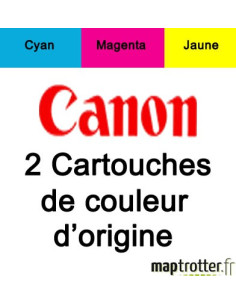  Canon - BCI-16 - Pack de 2 cartouches d'encre couleur - 9818A002 