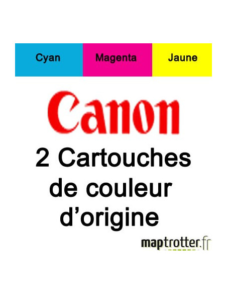  Canon - BCI-16 - Pack de 2 cartouches d'encre couleur - 9818A002 