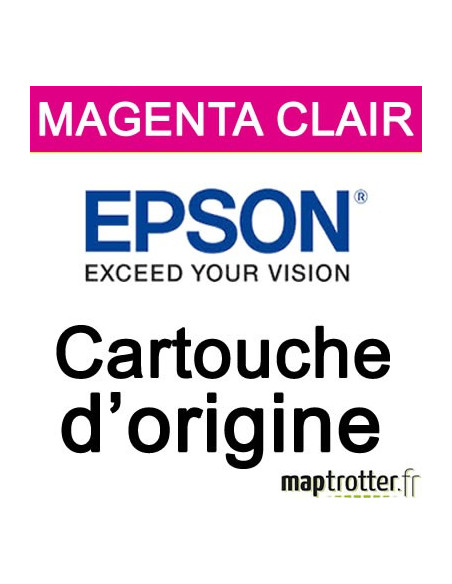  Epson - T6066 - Cartouche d'encre  magenta Clair - 220ml - C13T606600 