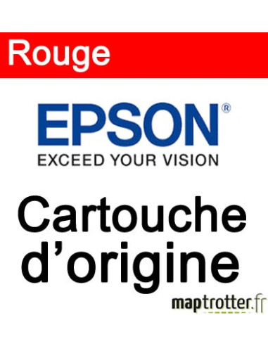  Epson - SJIC7 - Cartouche d'encre rouge - C33S020405 