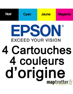  Epson - T0615 - Multipack - Cartouche d'encre   N, C, M, J - série Ourson - C13T06154010 