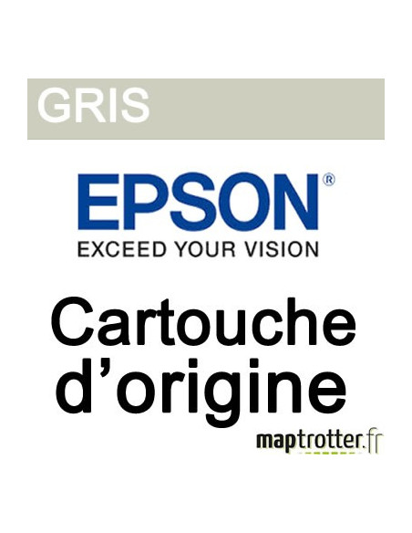  Epson - T6537 - Cartouche d'encre Gris - 200ml - C13T653700 