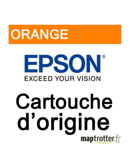 Epson - T0879 - Cartouche d'encre orange - produit d'origine - série Flamand Rose - C13T08794010
