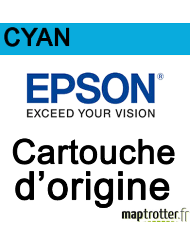 Epson - T7542 - Cartouche d'encre - cyan - produit d'origine - 7 000 pages  - C13T754240
