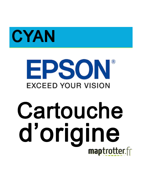 Epson - T7542 - Cartouche d'encre - cyan - produit d'origine - 7 000 pages  - C13T754240