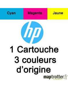 HP - C2P06AE - 62 - Cartouche d'encre 3 couleurs - produit d'origine - 165 pages