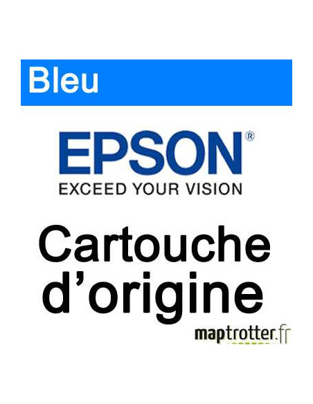 Epson - S020404 - TM-J7100/7600 - Cartouche d'encre bleue  (SJIC7) - produit d'origine - C33S020404