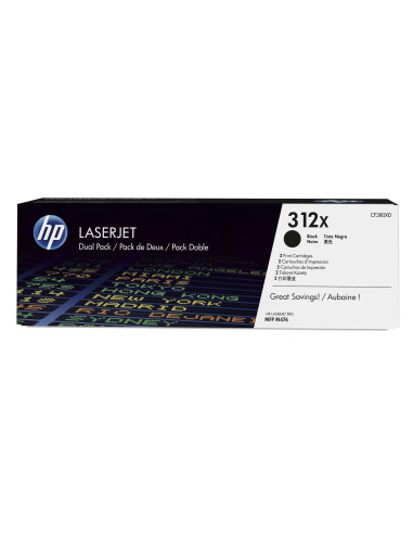 HP - CF380XD - 312X - Pack de 2 toners noirs - produit d'origine - 4 400 pages x 2