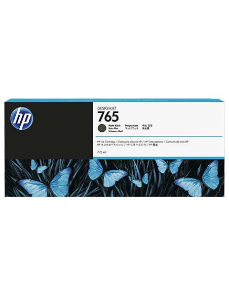 HP - F9J55A - 765 - Cartouche d'encre noire  mat - 775 ml - produit d'origine