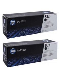 HP 83X LaserJet, lot de 2 cartouches de toner grande capacitÃ© authentiques, noir