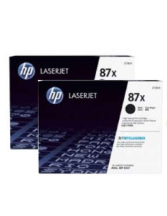 HP 87X LaserJet, lot de 2 cartouches de toner grande capacitÃ© authentiques, noir