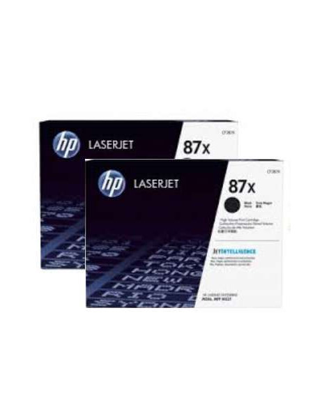 HP 87X LaserJet, lot de 2 cartouches de toner grande capacitÃ© authentiques, noir