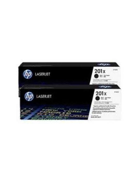 HP 201X LaserJet, lot de 2 cartouches de toner grande capacitÃ© authentiques, noir