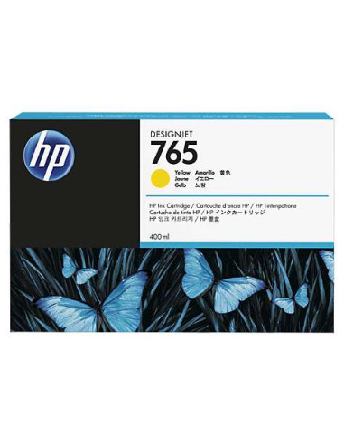 HP - F9J50A - 765 - Cartouche d'encre jaune - produit d'origine - 400 ml