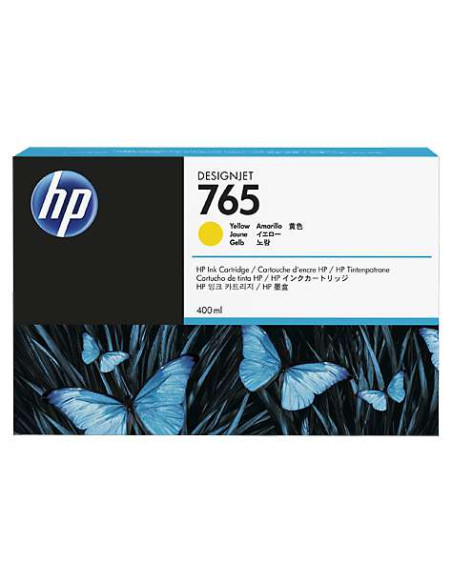 HP - F9J50A - 765 - Cartouche d'encre jaune - produit d'origine - 400 ml
