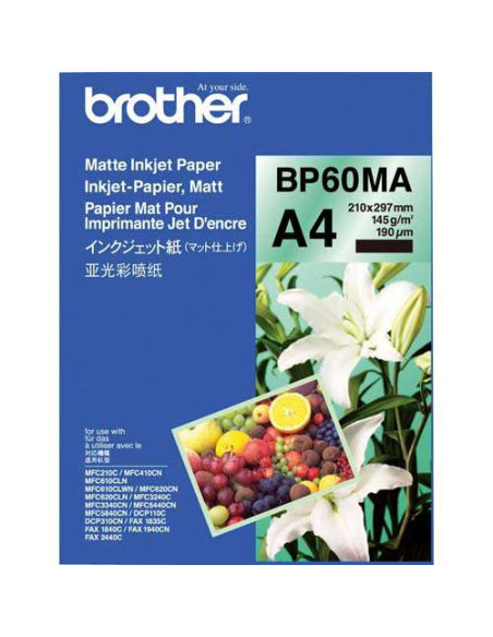 Brother - BP71GA4 - Pack de 20 feuilles de papier photo A4 - 260 g/m2