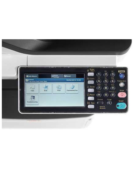 OKI - MC853dnct - Multifonction (Imprimante - copie - scanner - fax) laser - couleur - A3 - recto-V, reseau, 2è bac + Meuble support avec rangement - 23 ppm