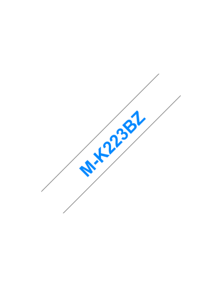 Brother - MK223BZ - Blister de 1 ruban bleu/blanc