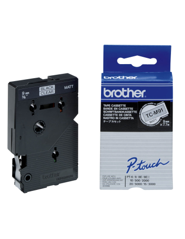 Brother - TCM91 - Trans.Mat/Noir 9mm