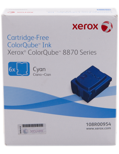 Xerox - 108R00954 - Encre solide - cyan - d'origine - 6 bâtonnets - 17300 pages