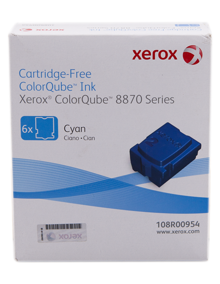 Xerox - 108R00954 - Encre solide - cyan - d'origine - 6 bâtonnets - 17300 pages