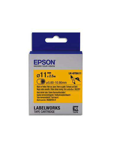 Epson - C53S656904 - Label/LK-6YBA11 HST D11mm BK/YL