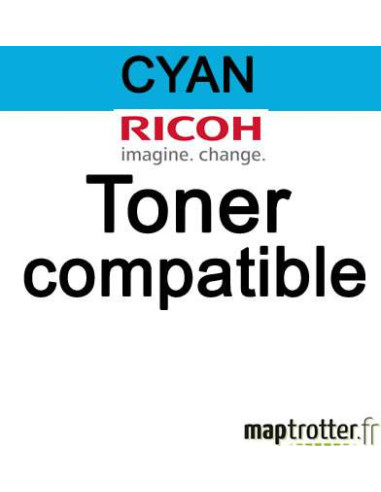 Copymix - Toner compatible Ricoh - MPC400E - 841551 - cyan