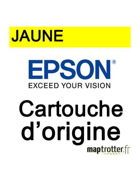 Epson - T7604 - Cartouche d'encre jaune - produit d'origine - 25.9 ml - 2100 pages - C13T76044010