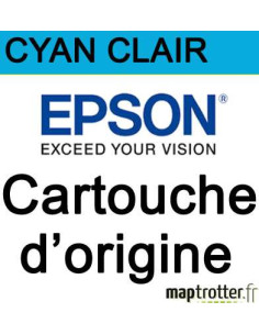 Epson - T8505 - Cartouche d'encre cyan clair - produit d'origine - SC-P800 - 80ml - C13T850500