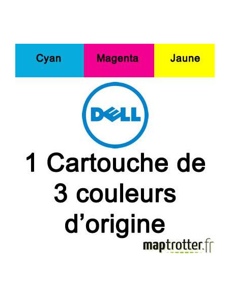 Dell - 592-11334 - Cartouche d'encre 3 couleurs: cyan, magenta, jaune - produit d'origine - 170 pages - X740N