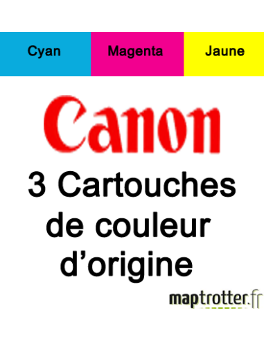 Canon - Multipack CLI-8 C + CLI-8 M + CLI-8 Y - produit d'origine  - 0621B029